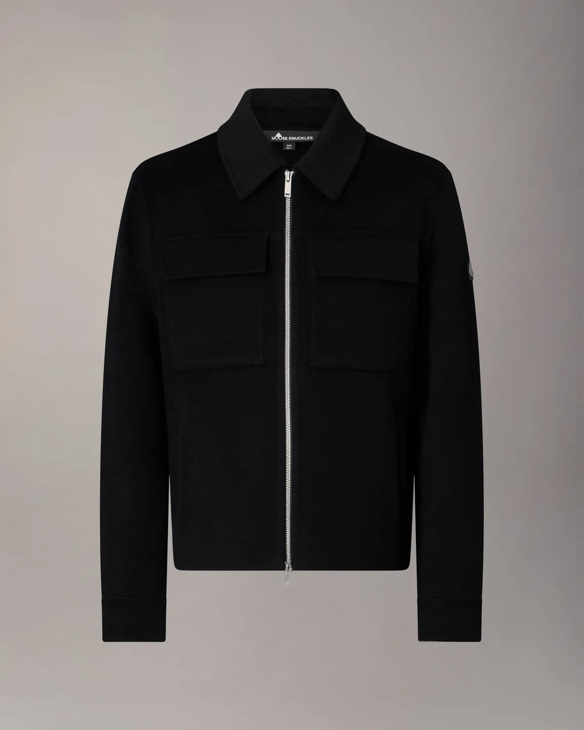 Moose Knuckles Jacques veste laine noire chic