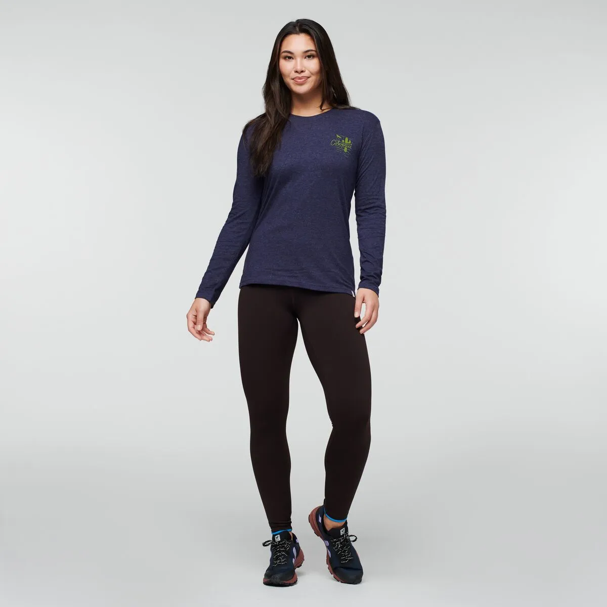 Cotopaxi Hello Llama t-shirt manches longues Silver Leaf