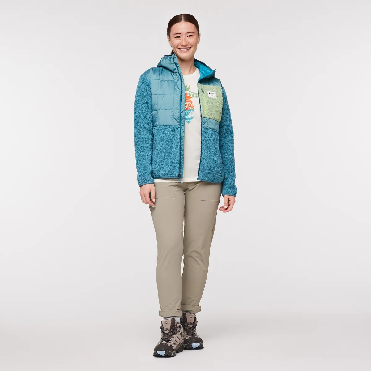 Cotopaxi Trico veste femme Blue Spruce Drizzle chaude