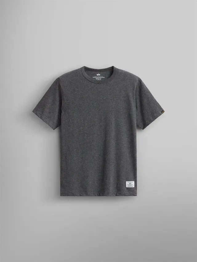 Alpha Industries Essential T-shirt Relaxed gris chiné coton
