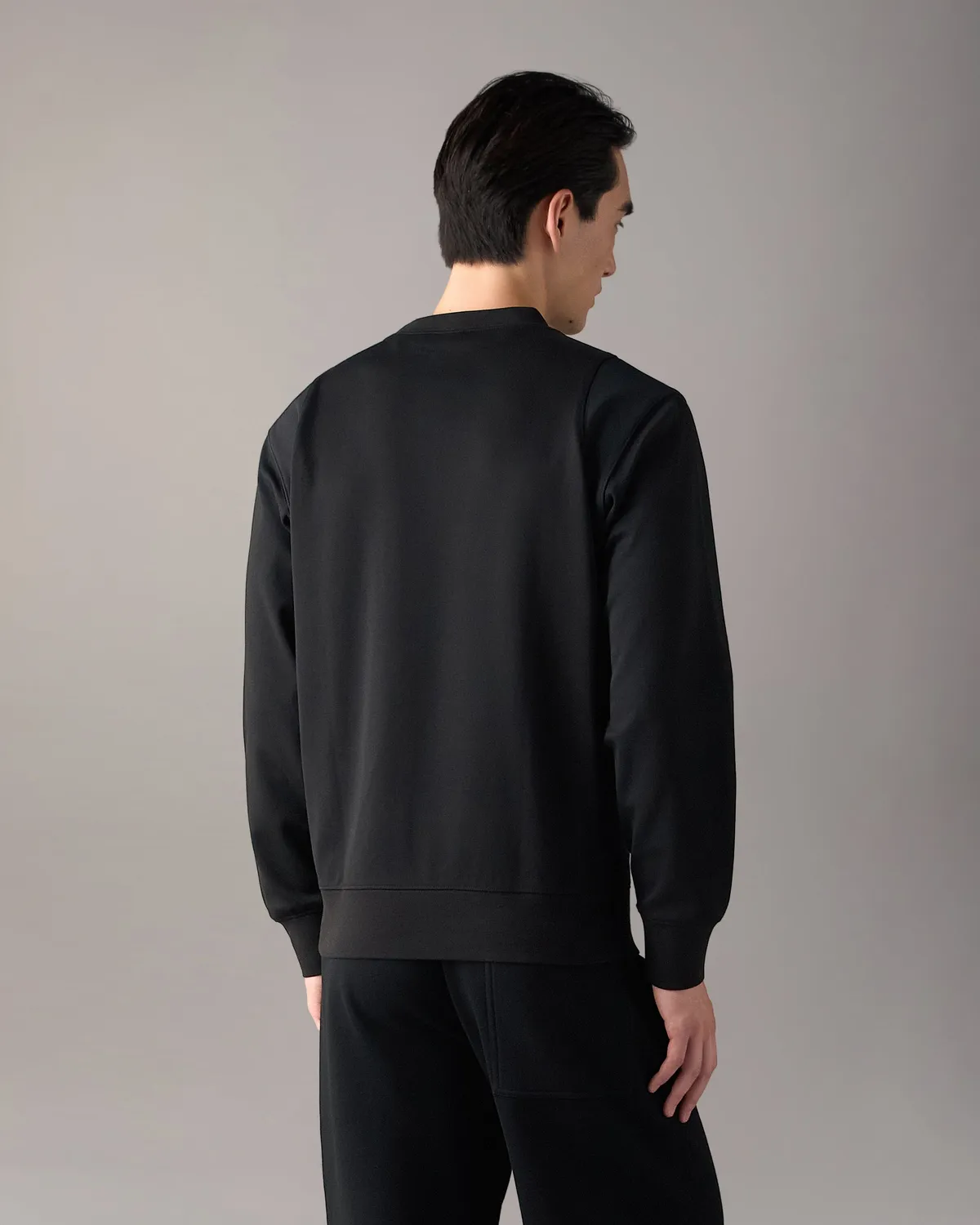Moose Knuckles Dalon sweat col rond noir homme