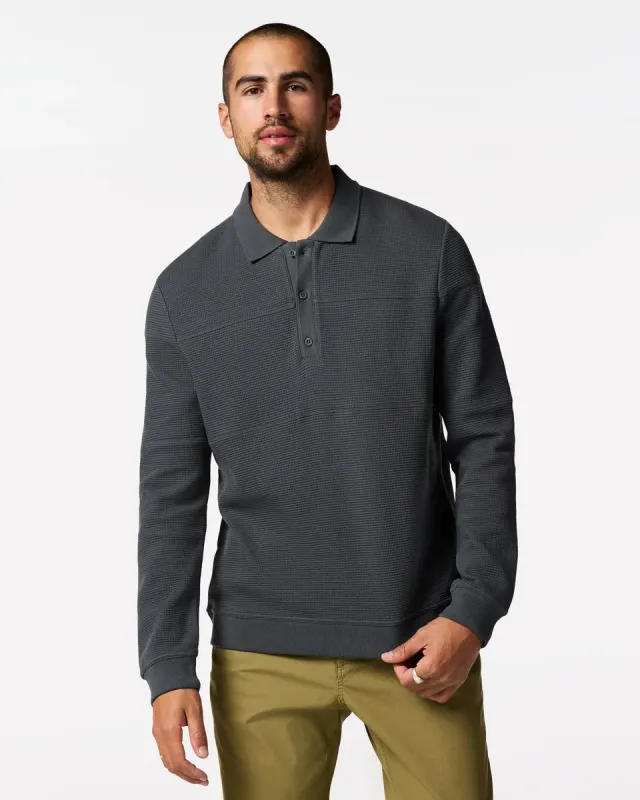 Cotopaxi Atajo Waffle Rugby polo homme maille gaufrée