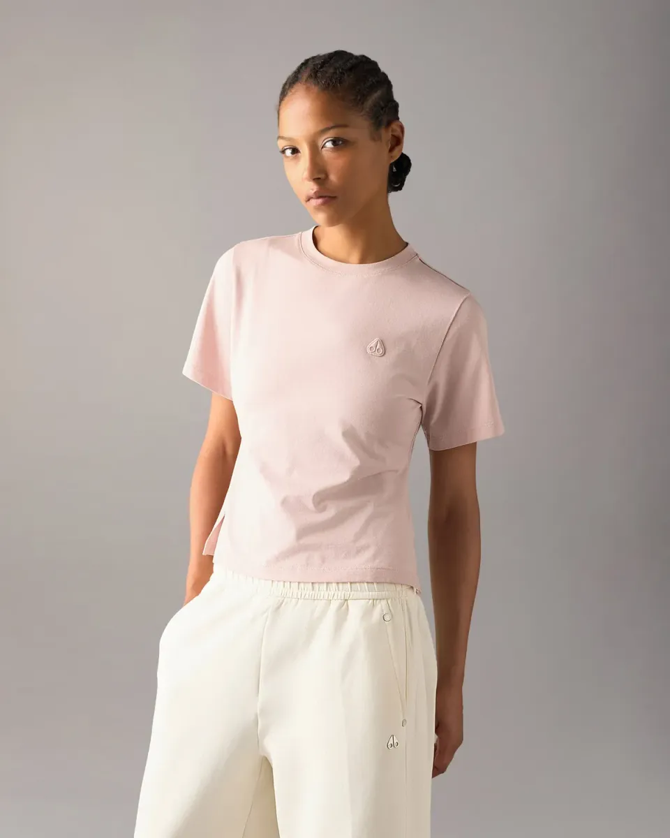 Moose Knuckles YYZ T-Shirt Rosewood Coupe Ajustée