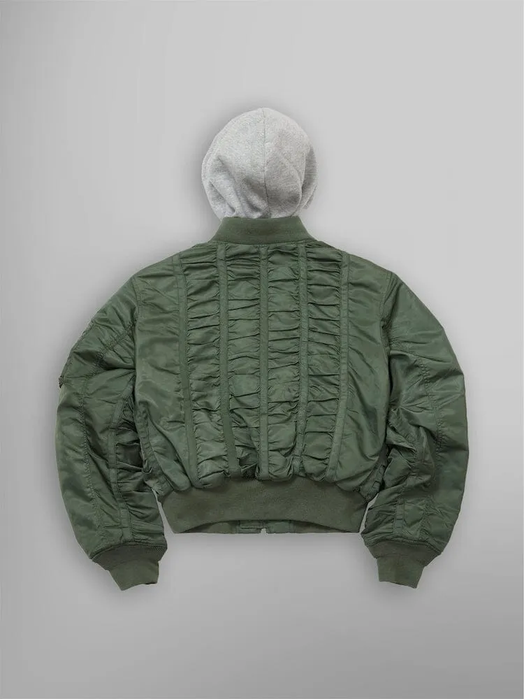 Alpha Industries MadeMe MA-1 bomber vert capuche ruché
