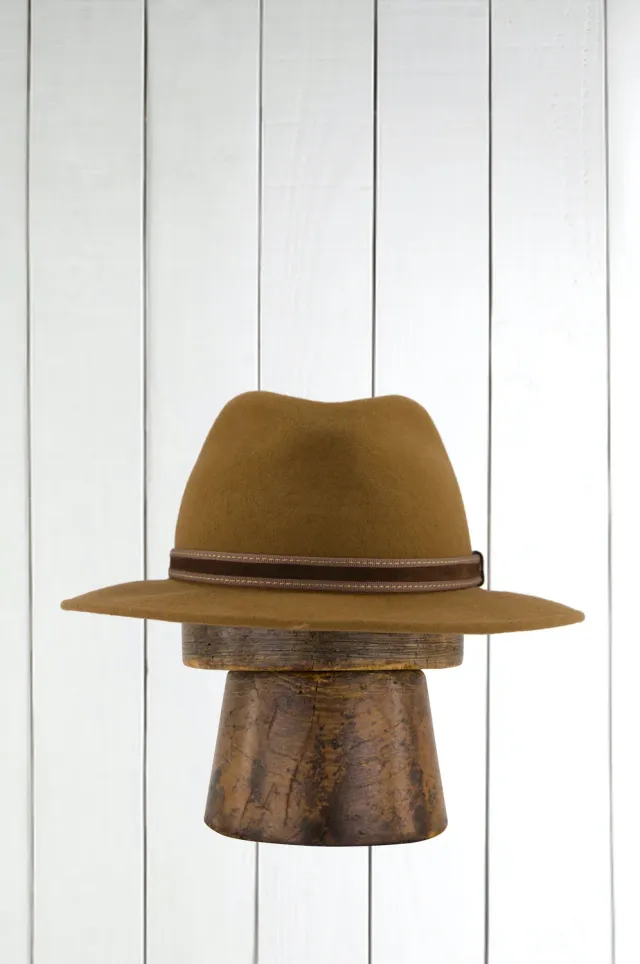 Hollington chapeau feutre mérinos camel