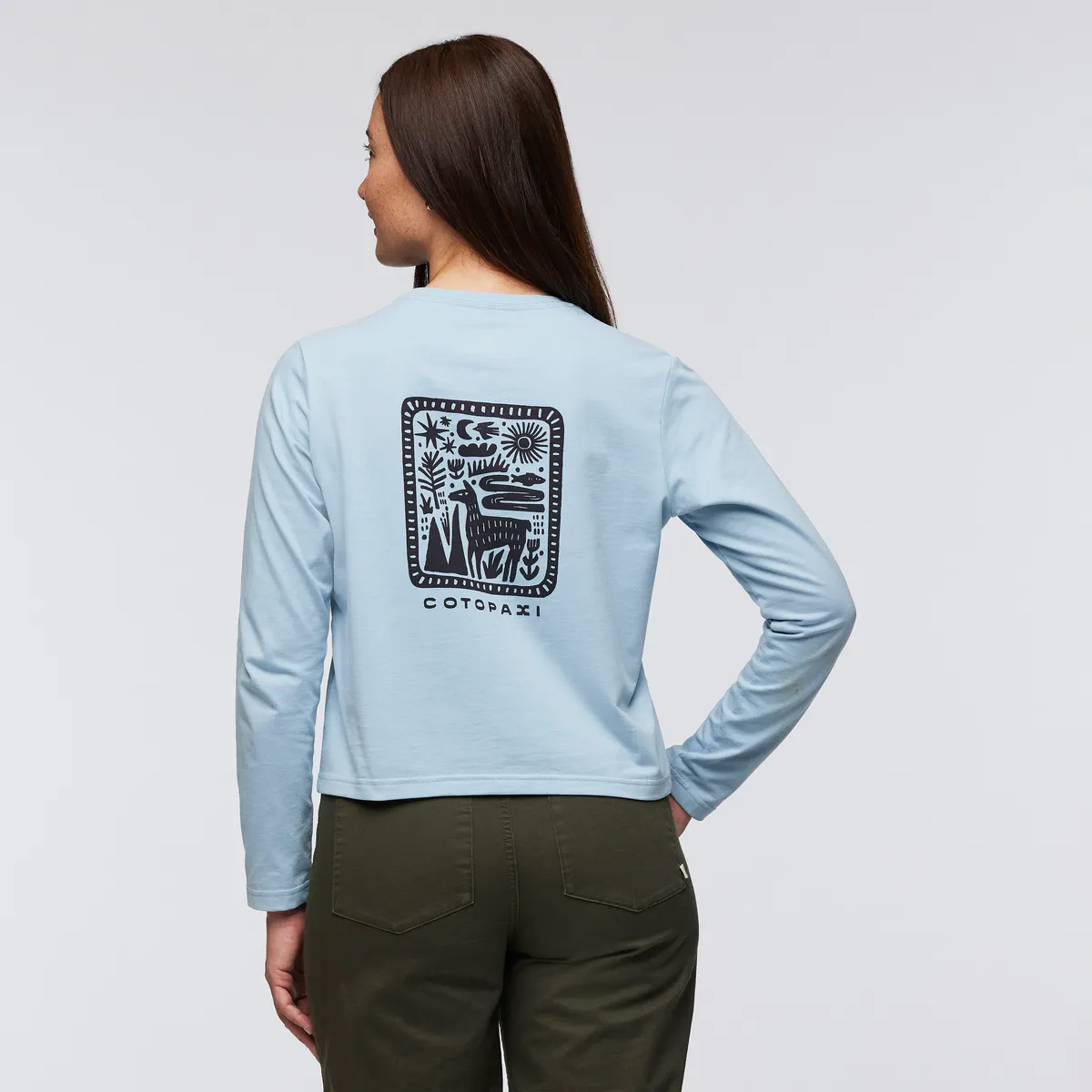 Cotopaxi Nomad T-shirt manches longues femme Iceberg coton bio