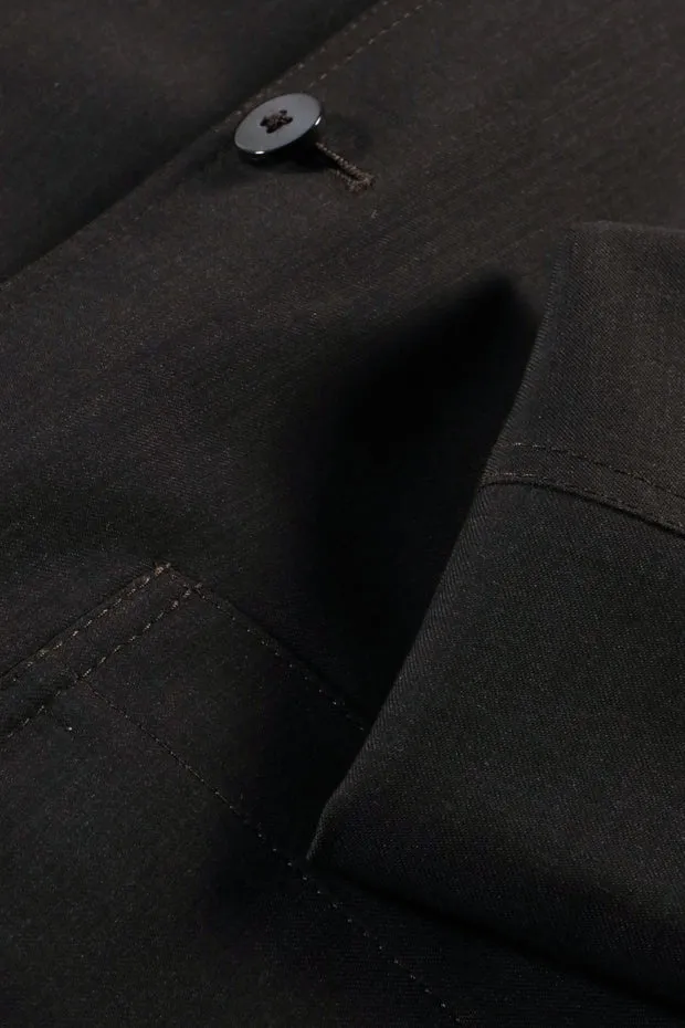 Hollington Tyrol veste twill tabac laine ajustée