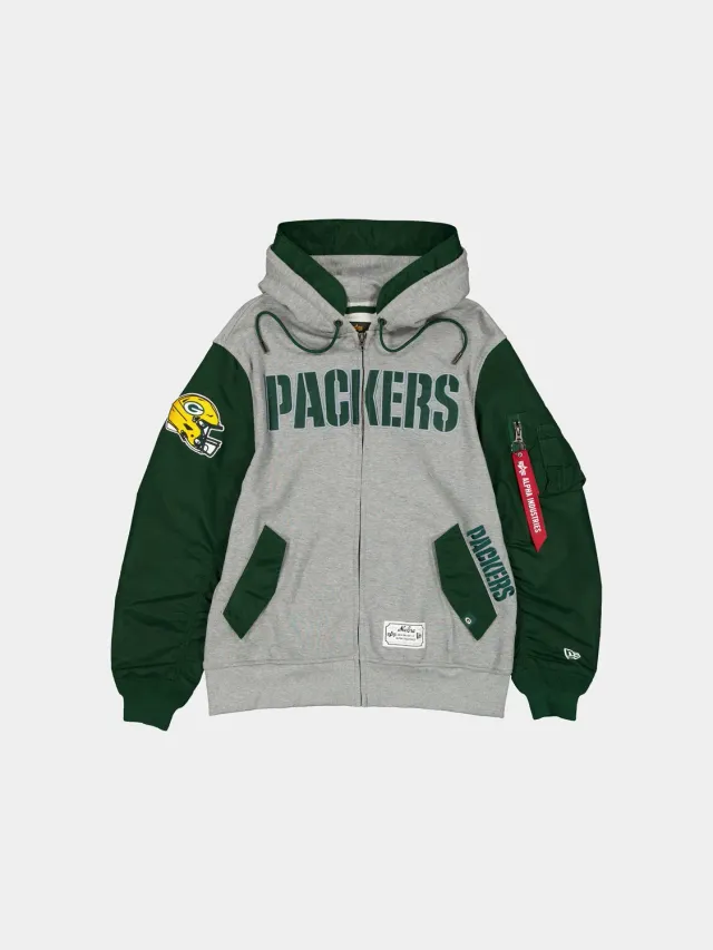Green Bay Packers x Alpha MA-1 sweat capuche homme vert