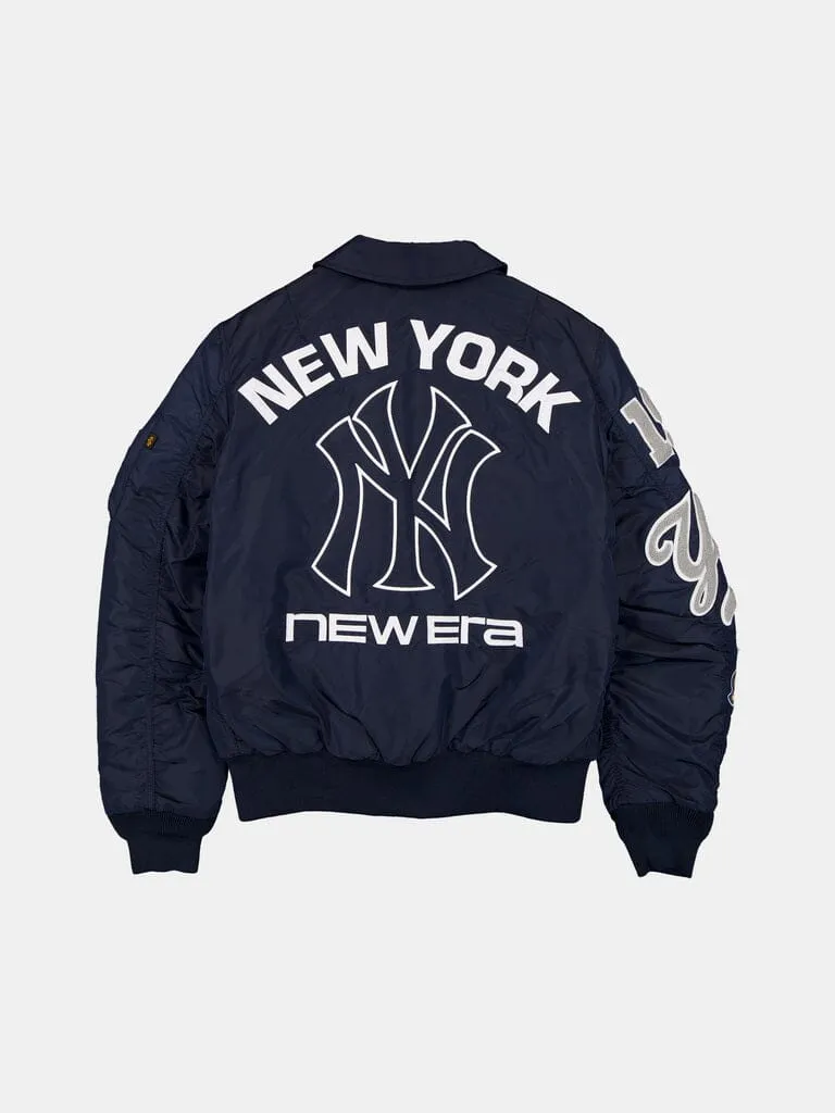 Alpha Industries Yankees MA-1 bomber homme navy nylon léger