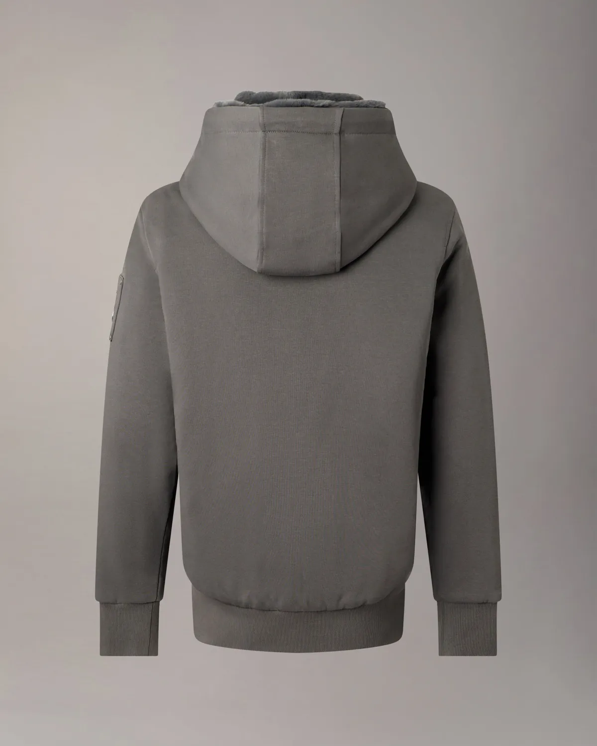 Moose Knuckles Classic Bunny Hoodie sweat Cement molleton doux