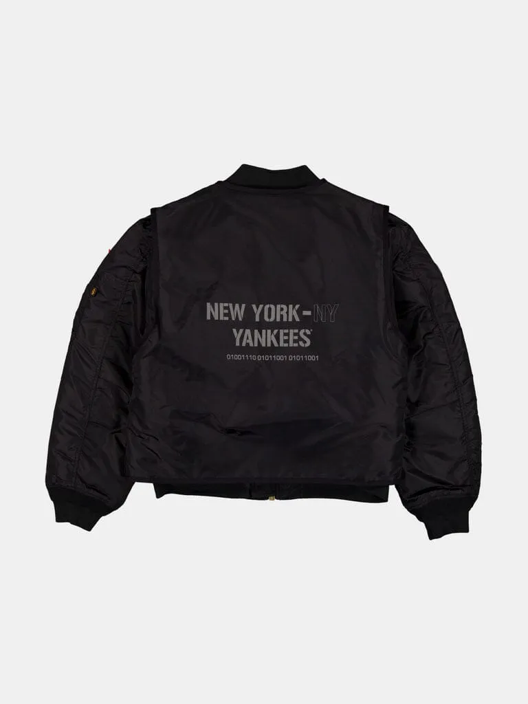 Alpha Industries MA-1 Yankees Blouson Noir Gilet 2-en-1