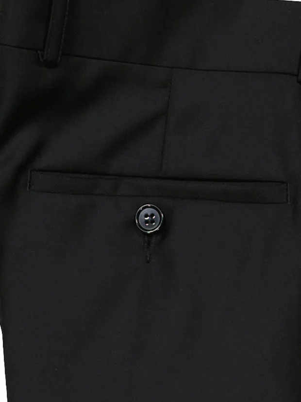 Hollington Siza pantalon laine noire serge stretch naturel
