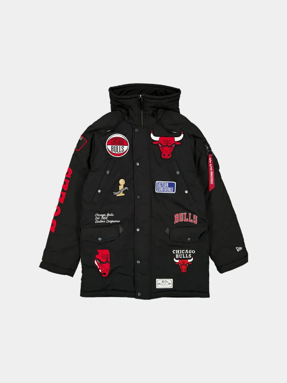 Alpha Industries N-3B Chicago Bulls parka noire hiver