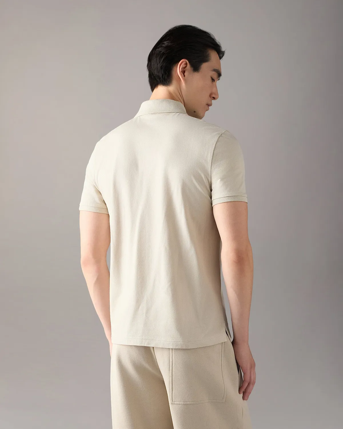 Moose Knuckles Yul polo alabaster coton stretch