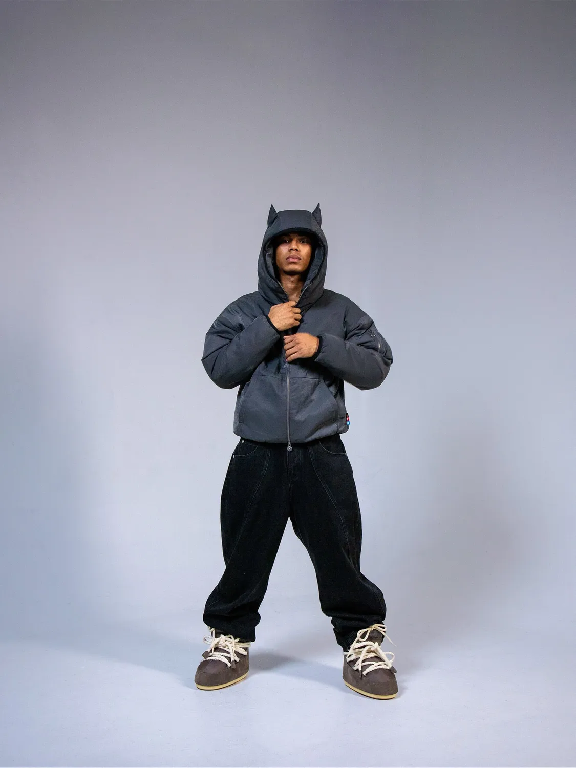 Alpha Industries Vandy The Pink Animal bomber gris brodé