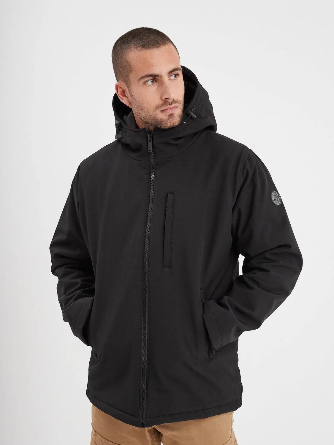 DAYTONA Carlow parka homme hiver noir softshell