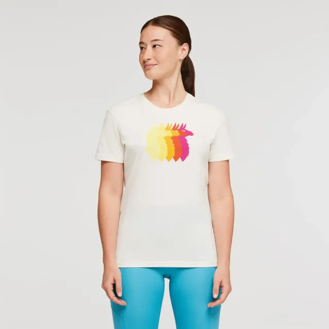 Cotopaxi Llama Sequence T-shirt femme Bone motif lamas