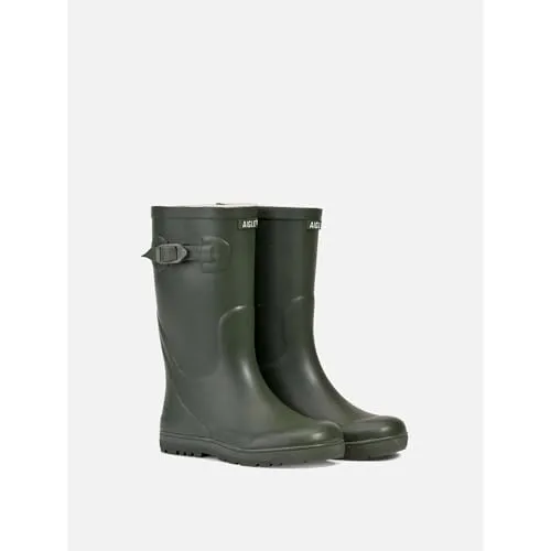 Aigle Woody-Pop 2 botte pluie enfant Marine souple