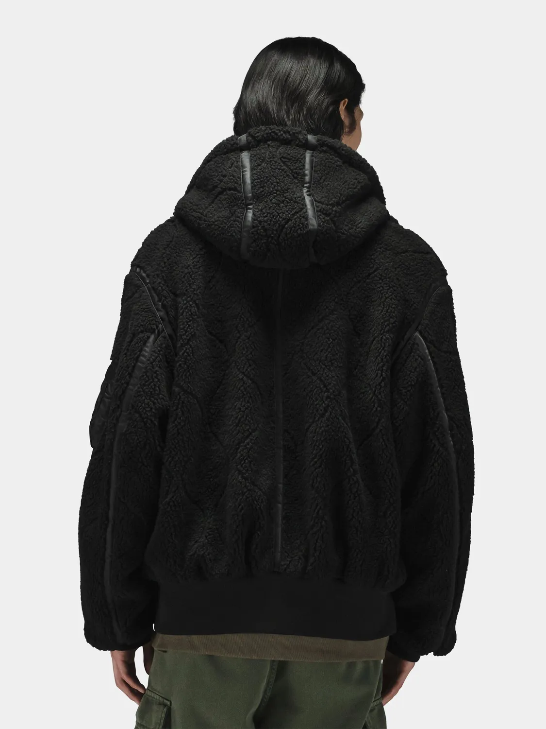 Alpha Industries Sherpa Onion Quilting Flight Jacket blouson noir sherpa