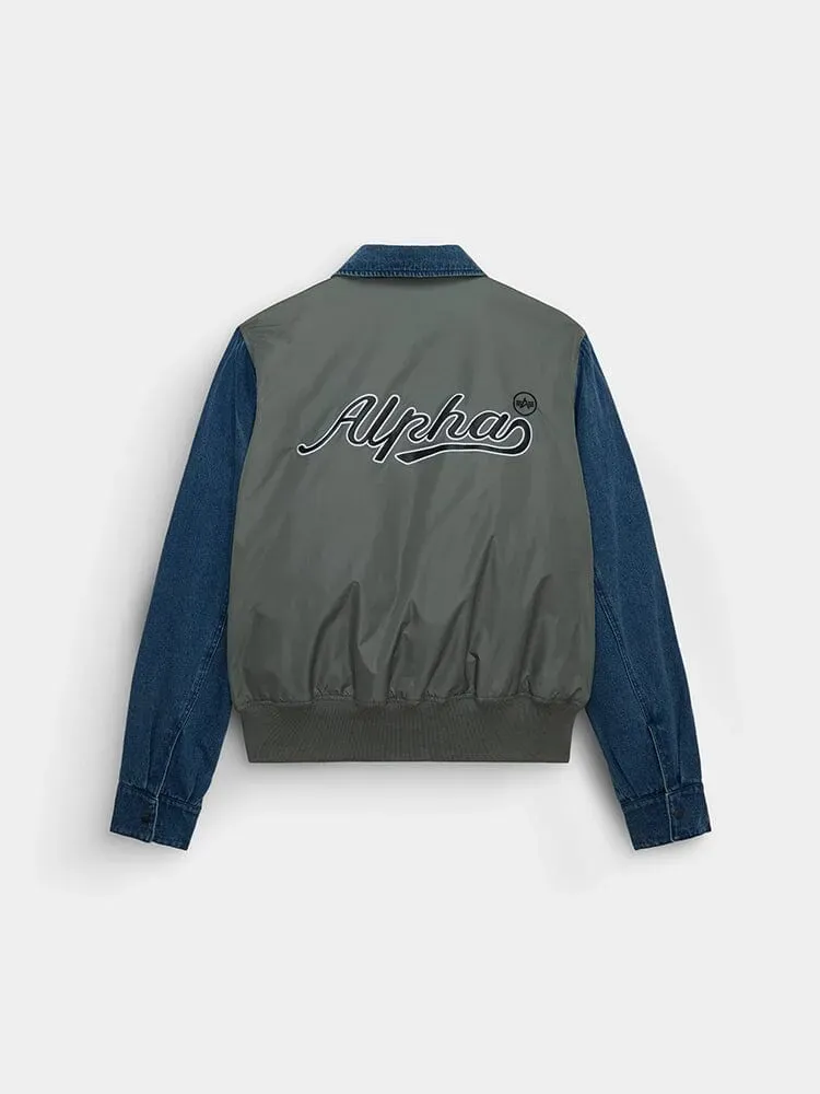 Alpha Industries Flight blouson bomber denim gris field