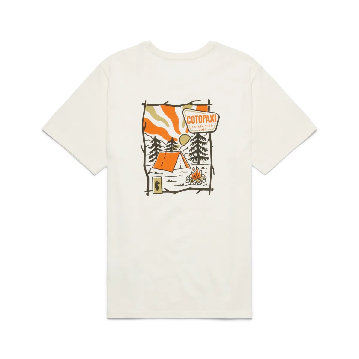 Cotopaxi Camp Life t-shirt homme Lime à poche coton