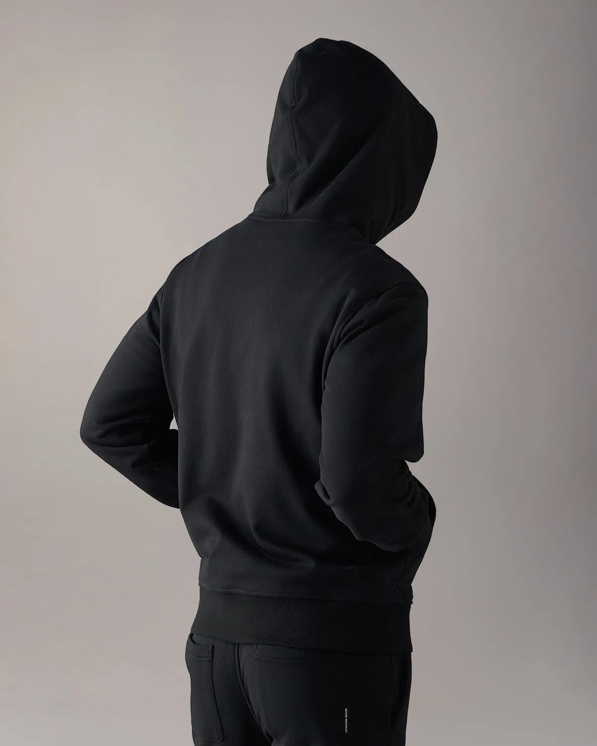Moose Knuckles Hartsfield hoodie molleton noir