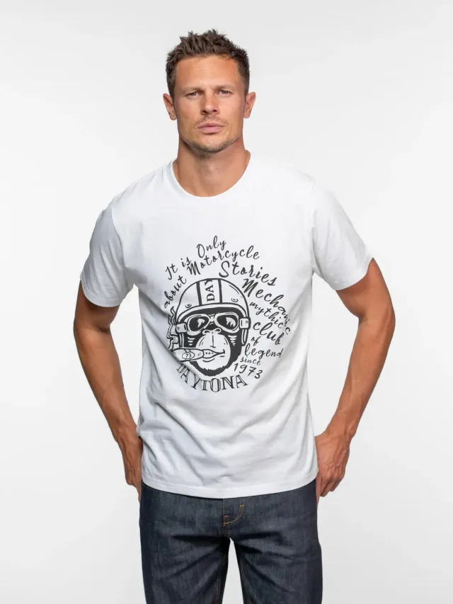Daytona Pajari t-shirt moto coton noir