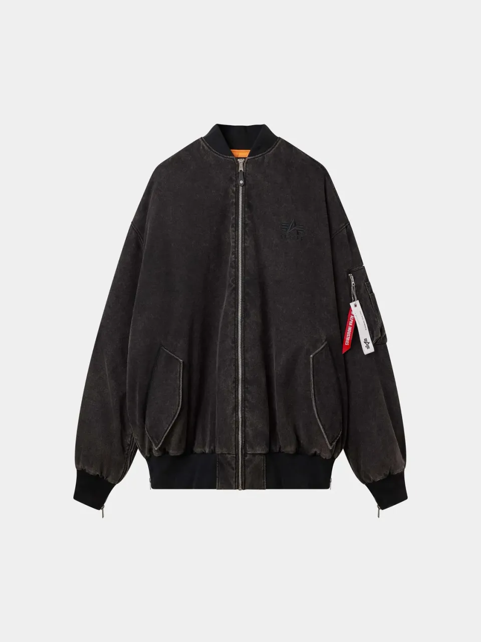 Alpha Industries Purple Giant bomber réversible noir