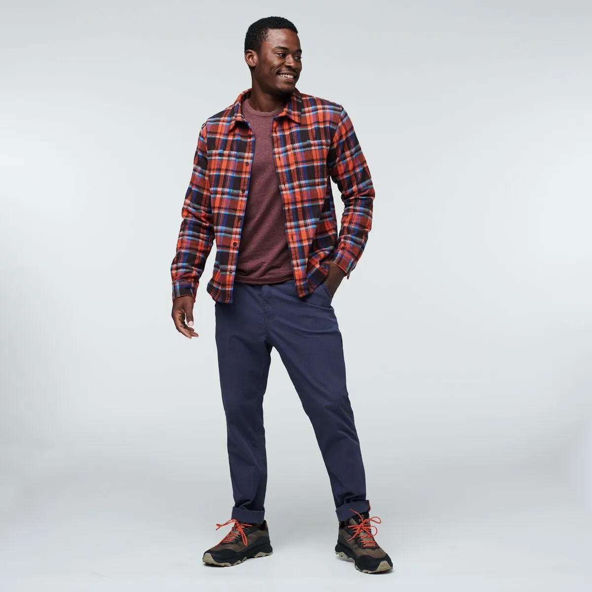 Cotopaxi Mero chemise flanelle homme Oak Plaid coton bio