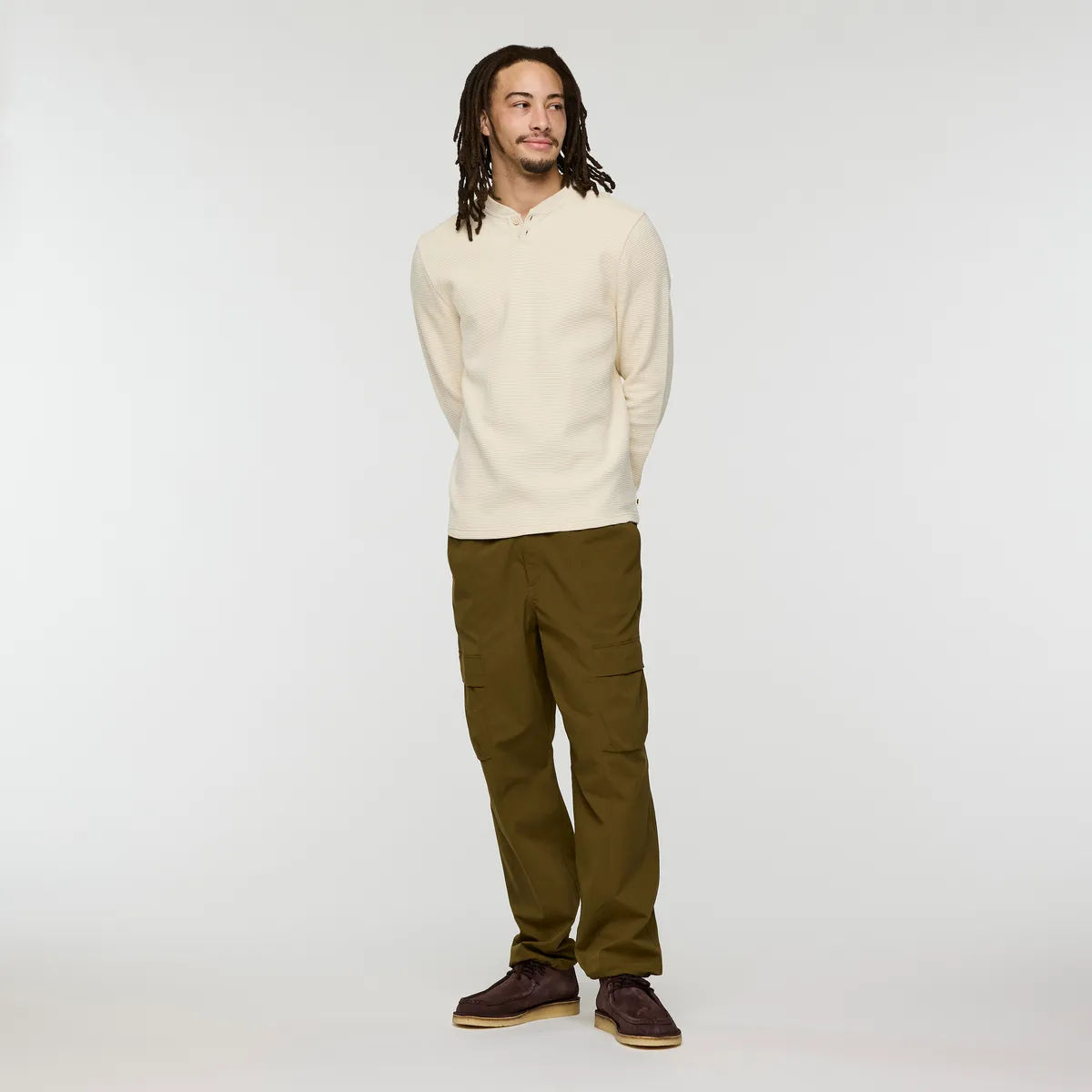 Cotopaxi Atajo henley homme manches longues crème coton