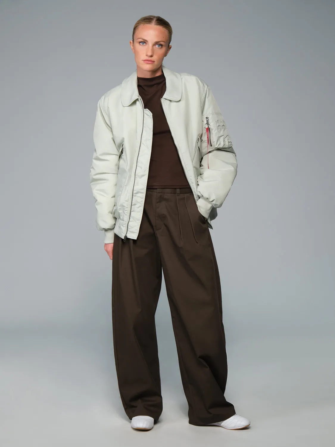Alpha Industries CWU 45/P Oxford blouson light mineral