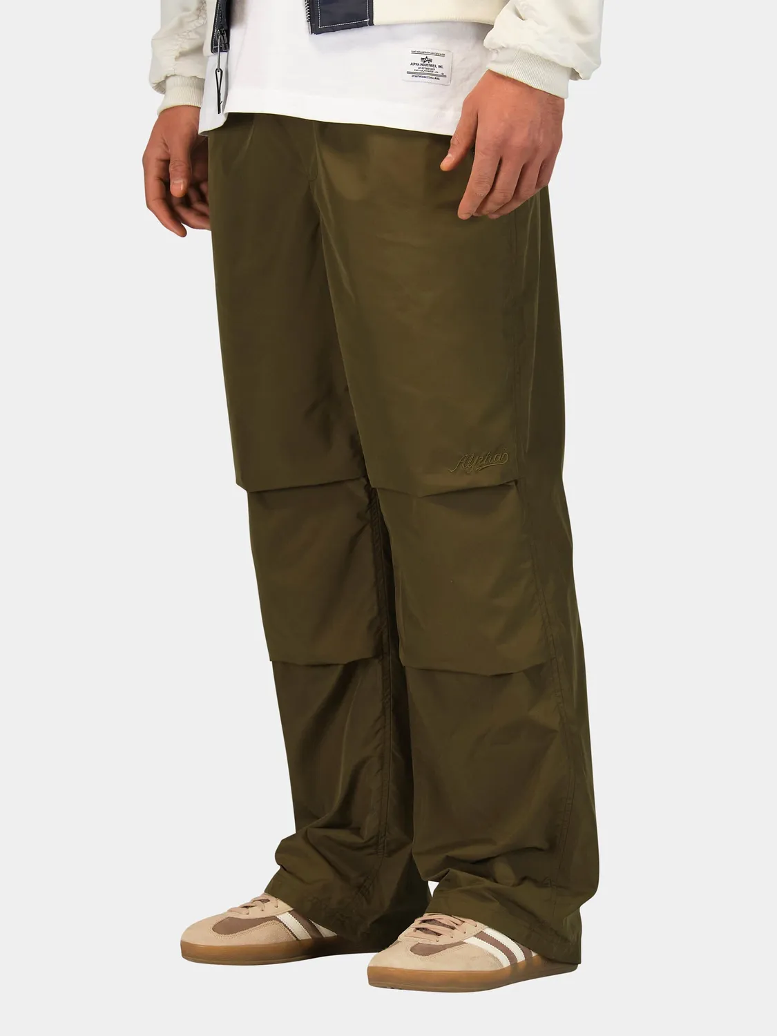 Alpha Industries Parachute pantalon cargo noir polyester relaxe