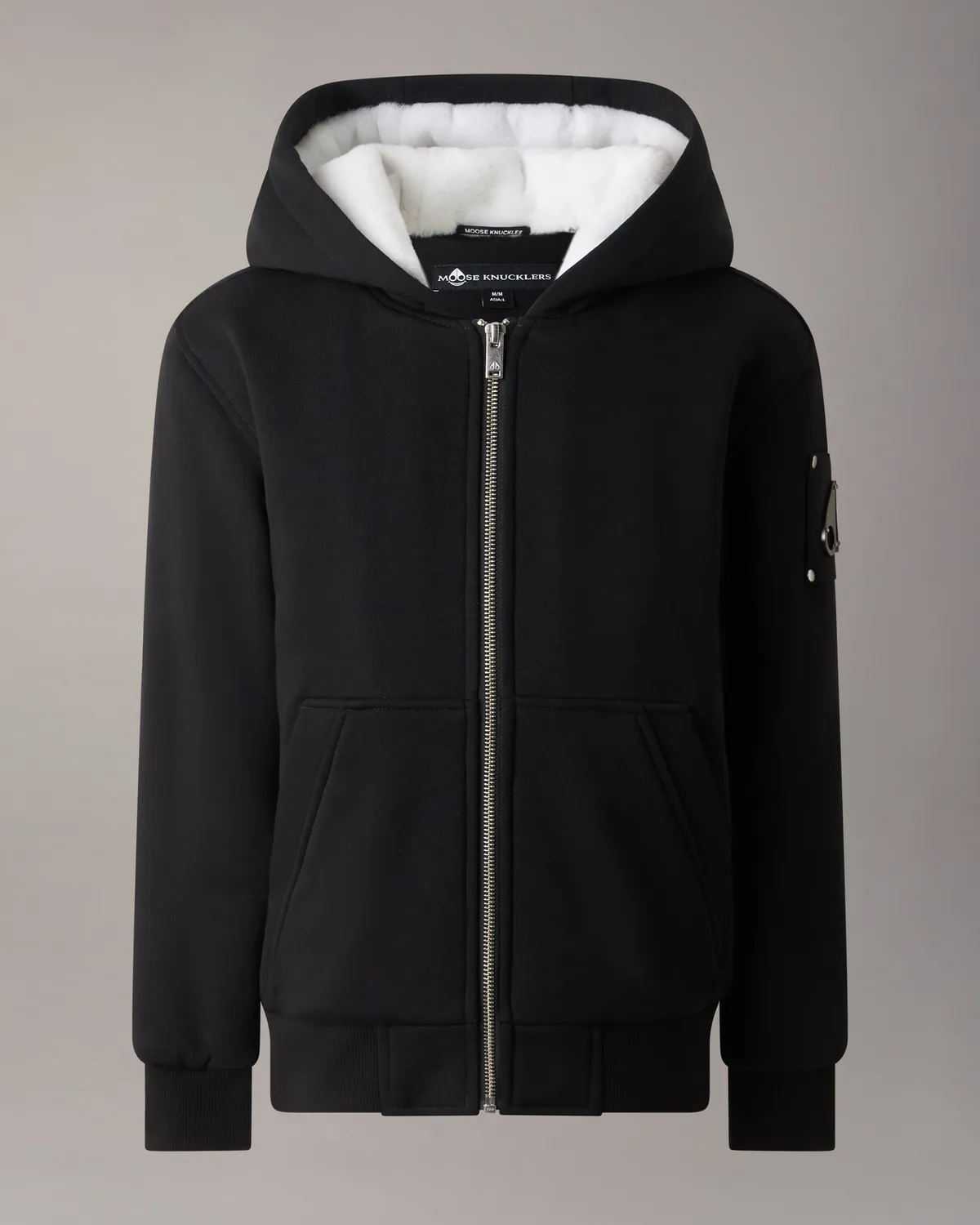 Moose Knuckles Classic Bunny Hoodie sweat enfant noir