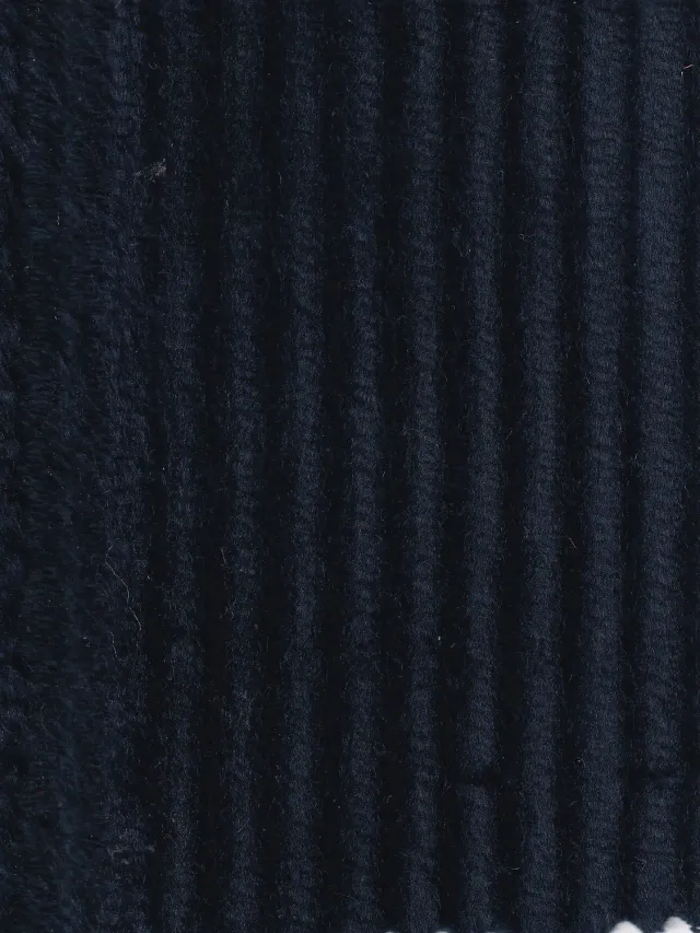 Hollington velours coton grosses côtes tissu bleu saphir 5 m