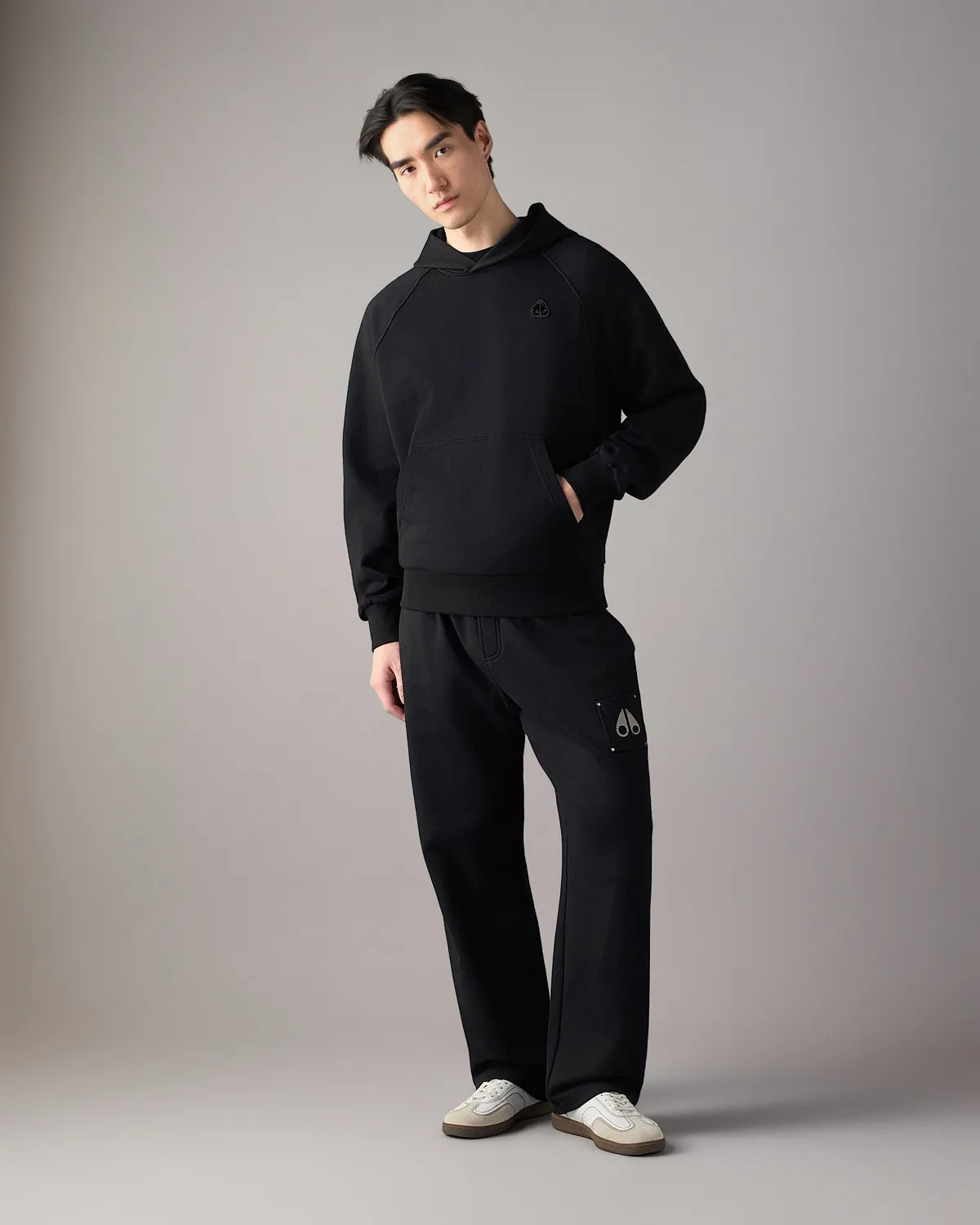 Moose Knuckles Hartsfield pantalon droit Black coton