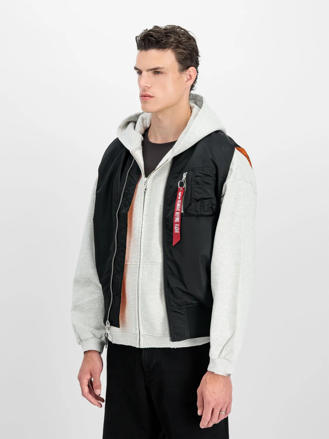 Alpha Industries MA-1 Heritage gilet noir réversible