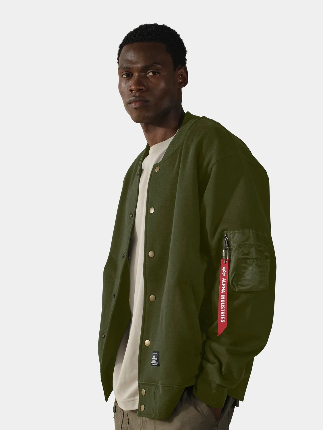 Alpha Industries MA-1 veste polaire homme vert OG-107 molleton