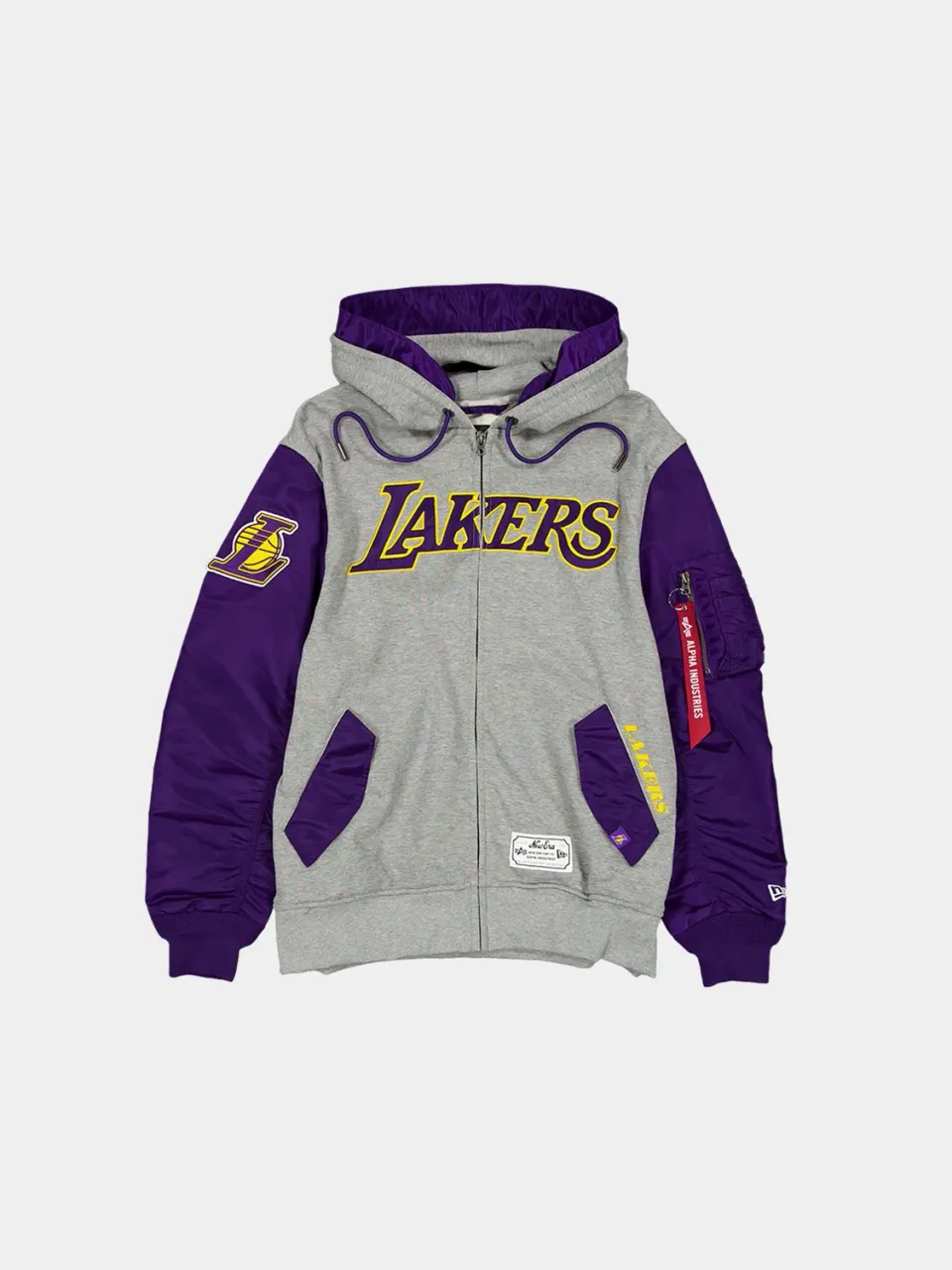 Alpha Industries Lakers MA-1 Sweat zip capuche violet homme