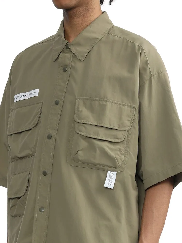 Alpha Industries UNFRM Nylon Utility chemise kaki manches courtes