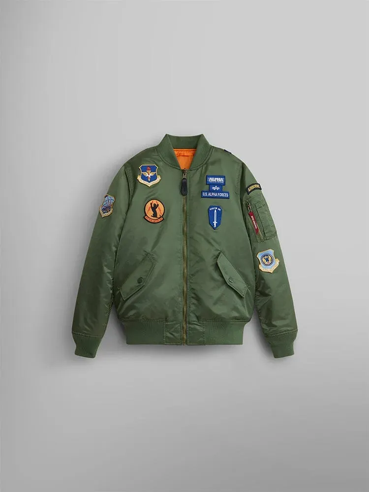 Alpha Industries MA-1 Squadron Blouson enfant sauge nylon