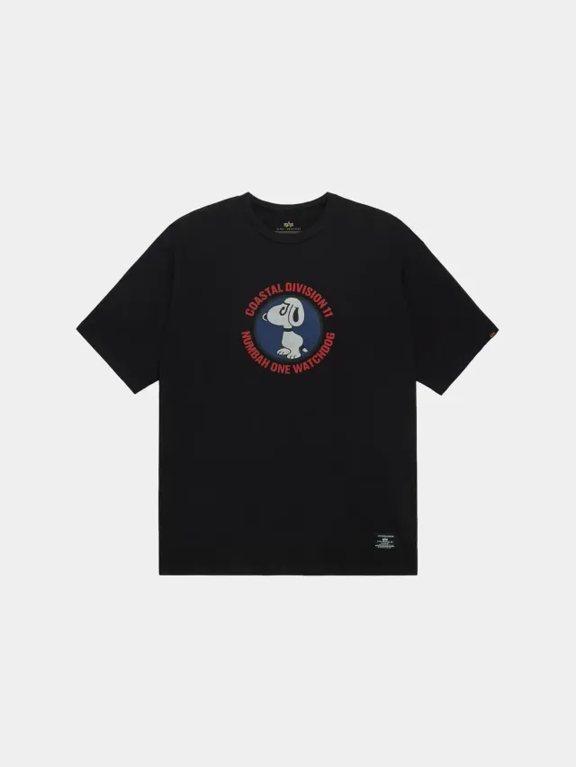 Alpha Industries Watch Dog tee coton relaxed noir