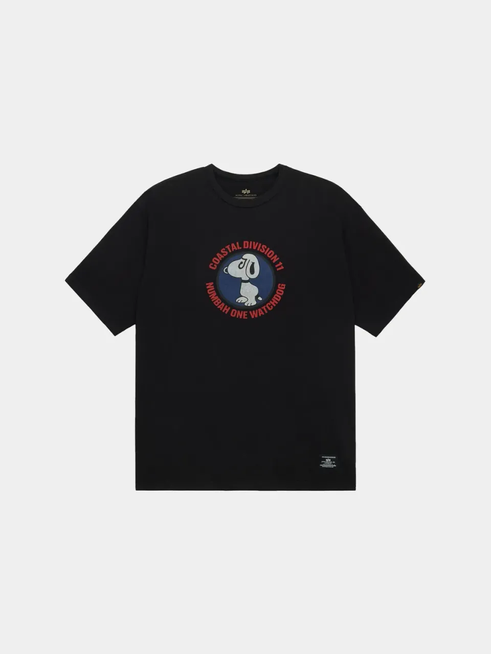 Alpha Industries Watch Dog tee coton relaxed noir