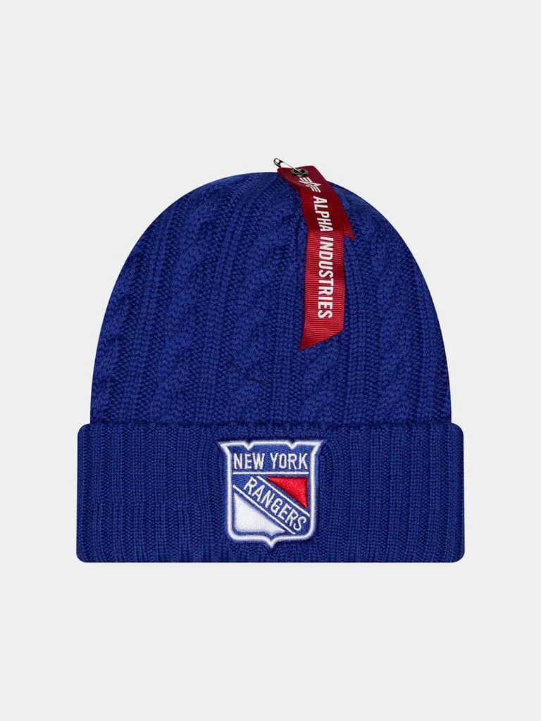 Alpha Industries Rangers New Era bonnet bleu royal