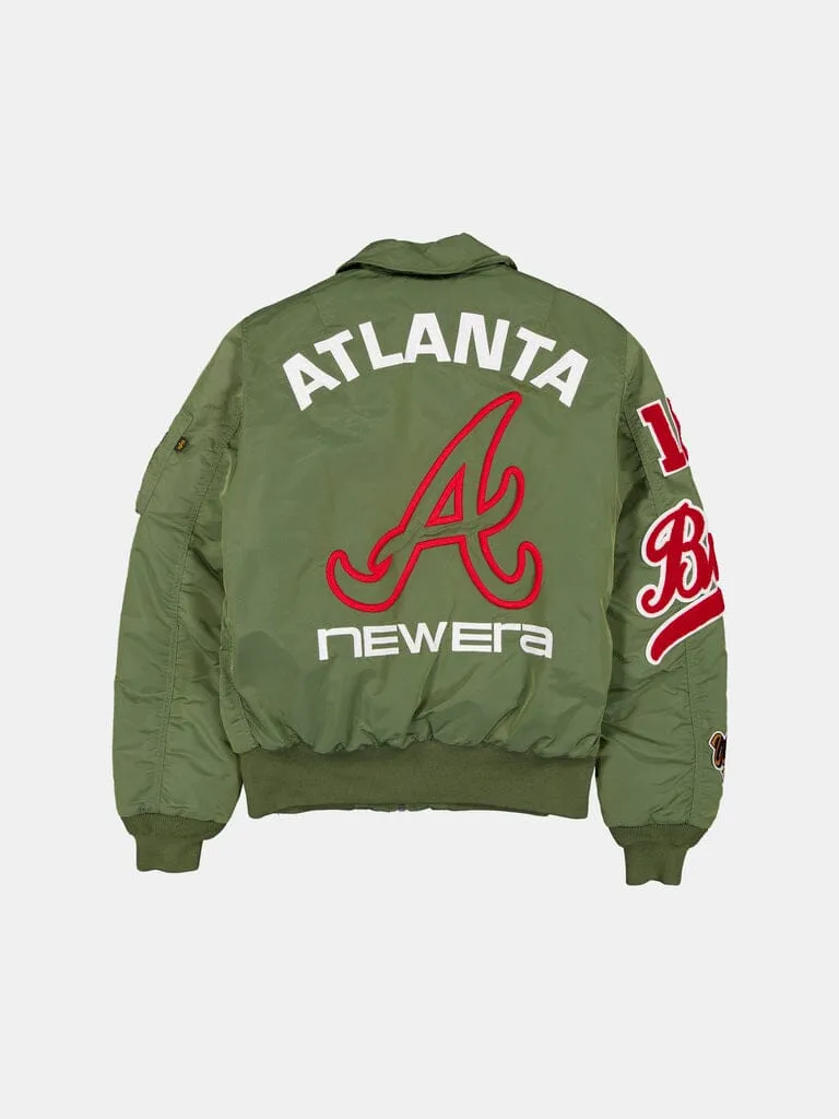 Alpha Industries MA-1 Braves blouson vert brodé édition