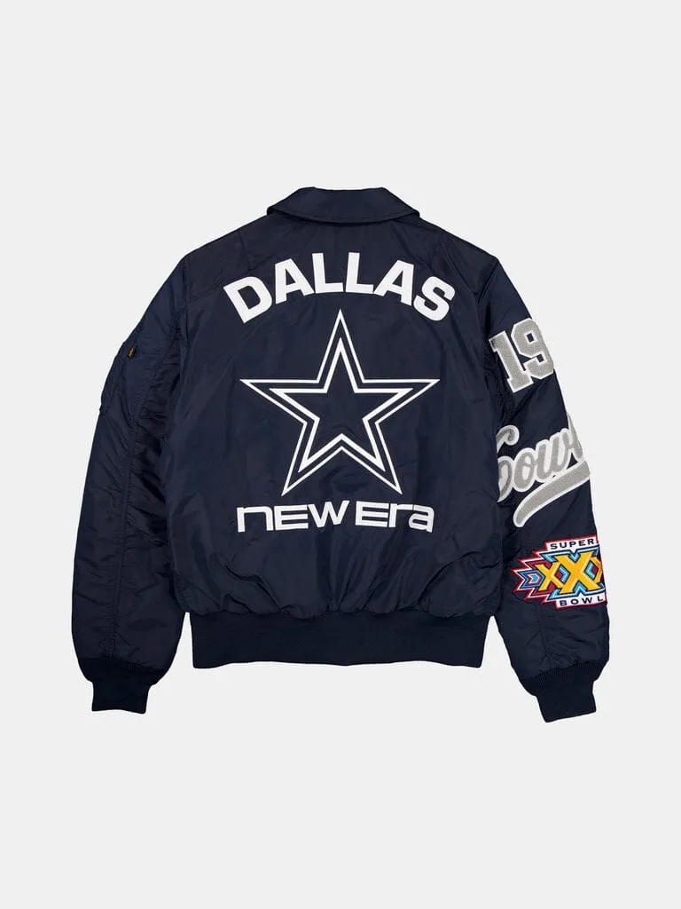 Alpha Industries MA-1 bomber Cowboys navy brodé