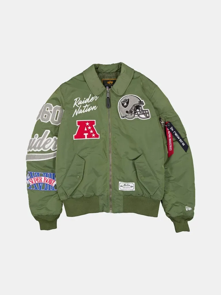Alpha Industries Raiders MA-1 bomber vert col chemise