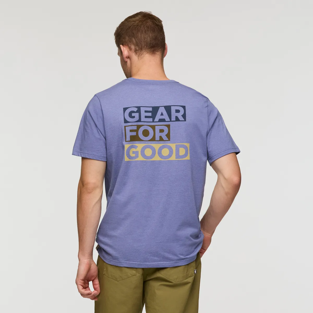 Cotopaxi Gear For Good t-shirt homme Blue Smoke rayé