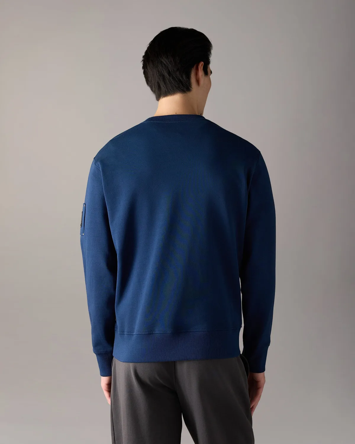 Moose Knuckles Hartsfield sweat col rond bleu nuit