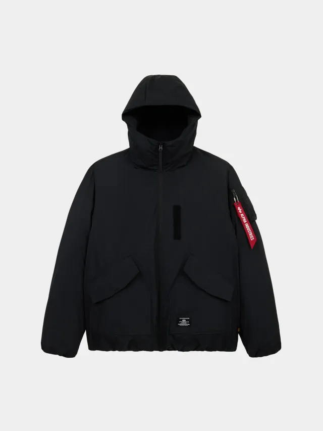 Alpha Industries Lee parka puffer noir matelassée
