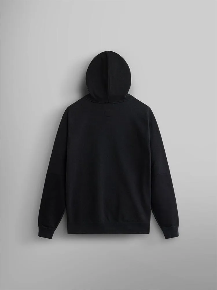 Alpha Industries Mixed Media sweat capuche noir coton
